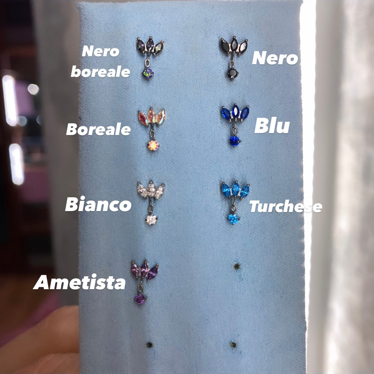 Piercing mini loto con pendente