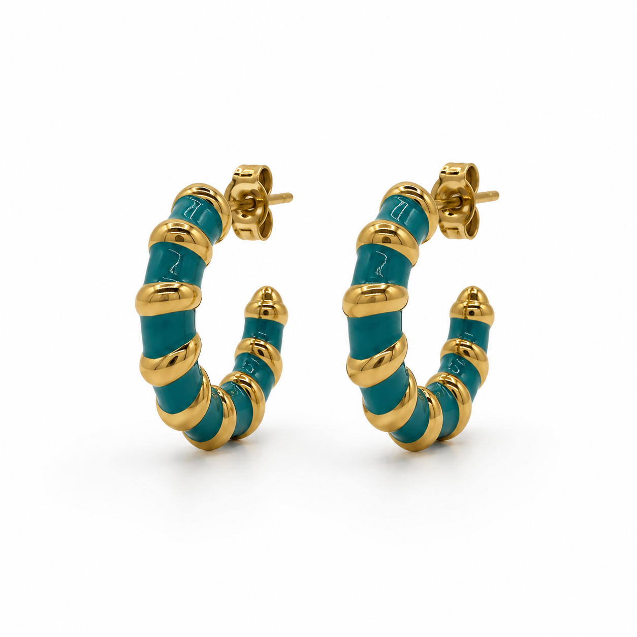 Cerchi spirale verde