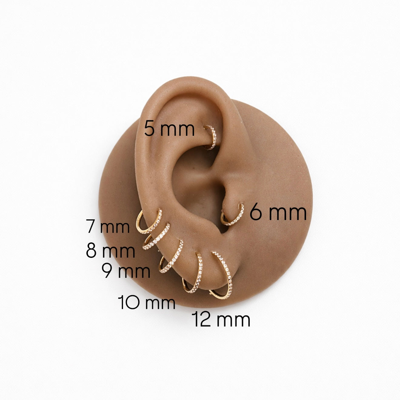 Cerchietto zirconato titanio gold