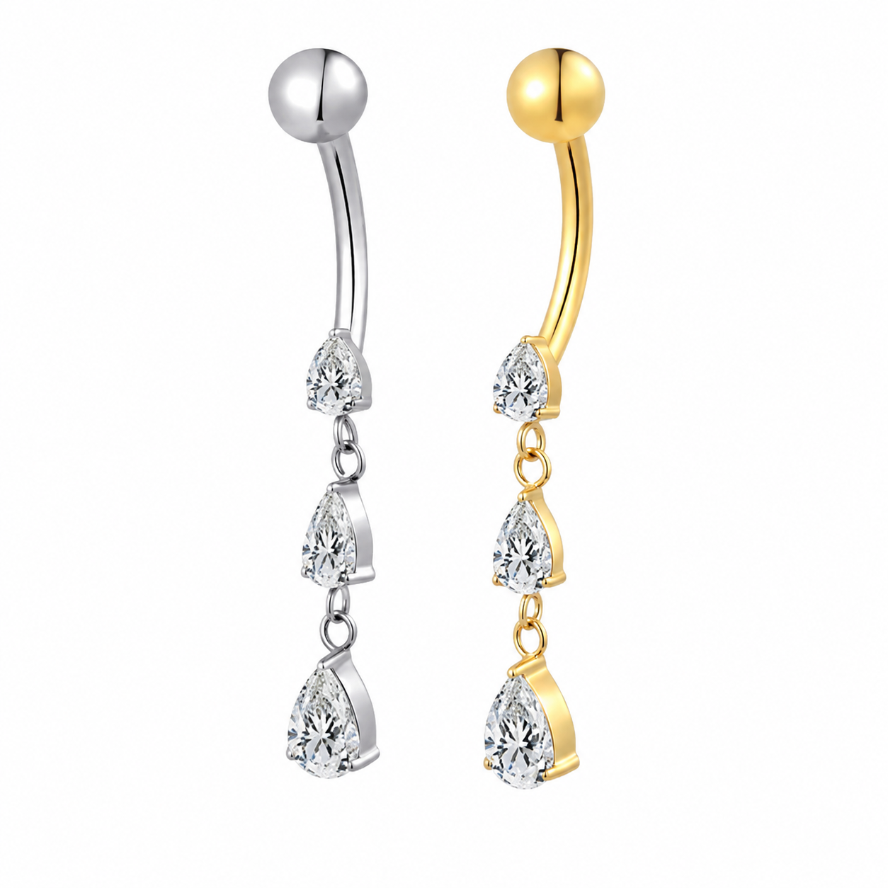 Piercing ombelico pioggia luxury