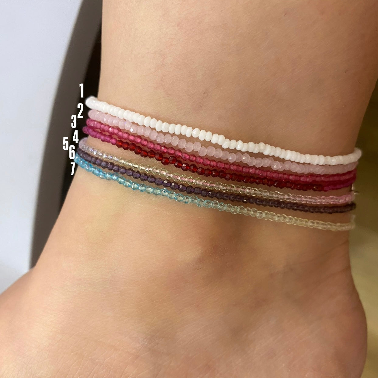 Cavigliera perline summer