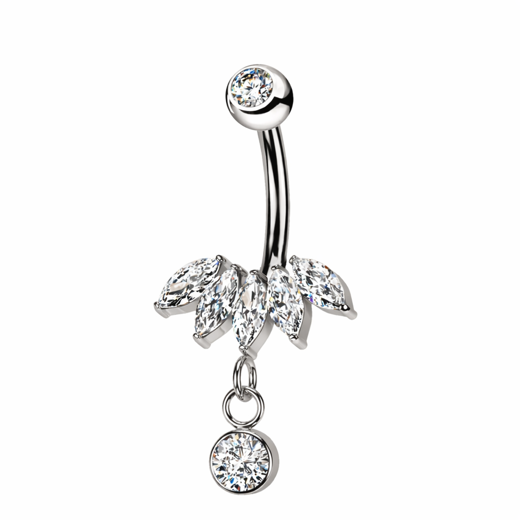 Piercing ombelico loto
