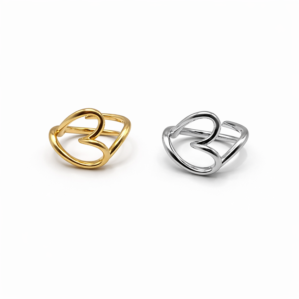 Anello cuore sagomato