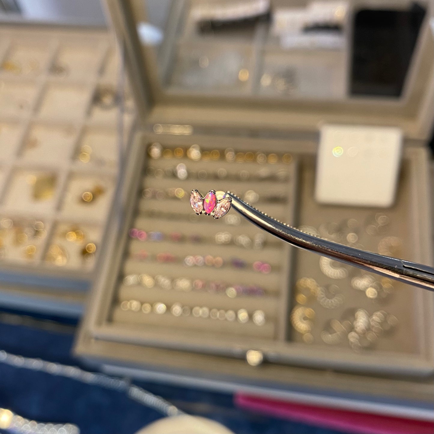 Piercing loto rosa