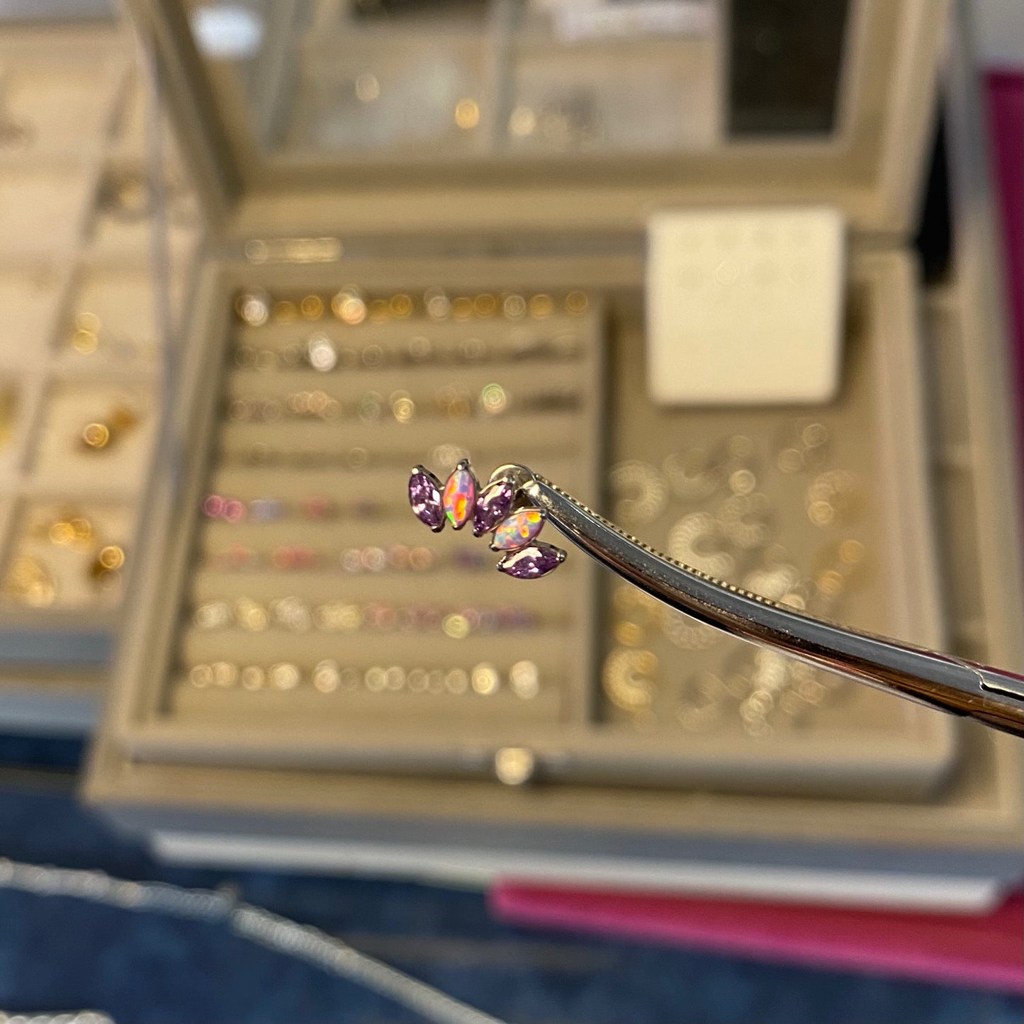 Piercing loto big viola