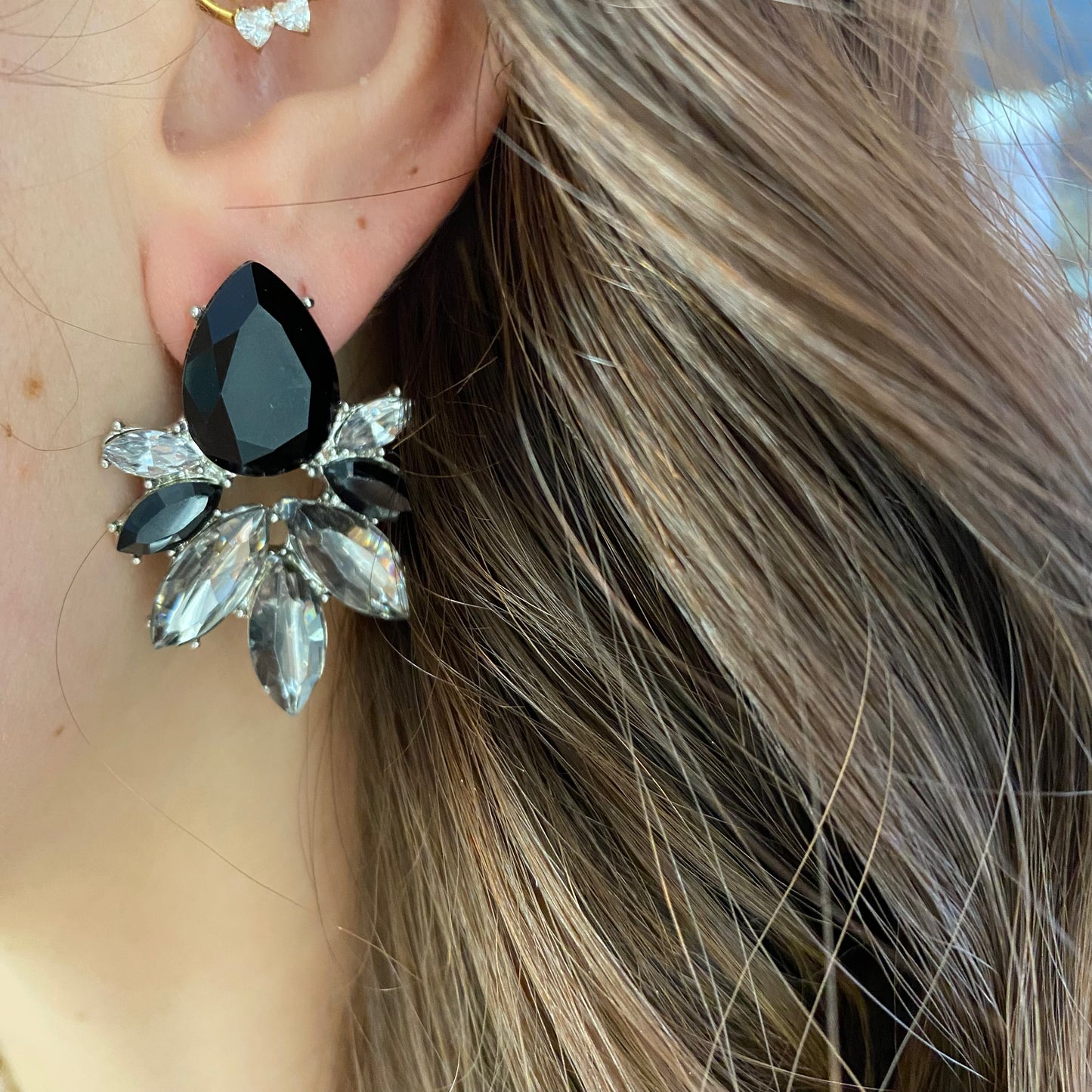 Orecchini crystal black