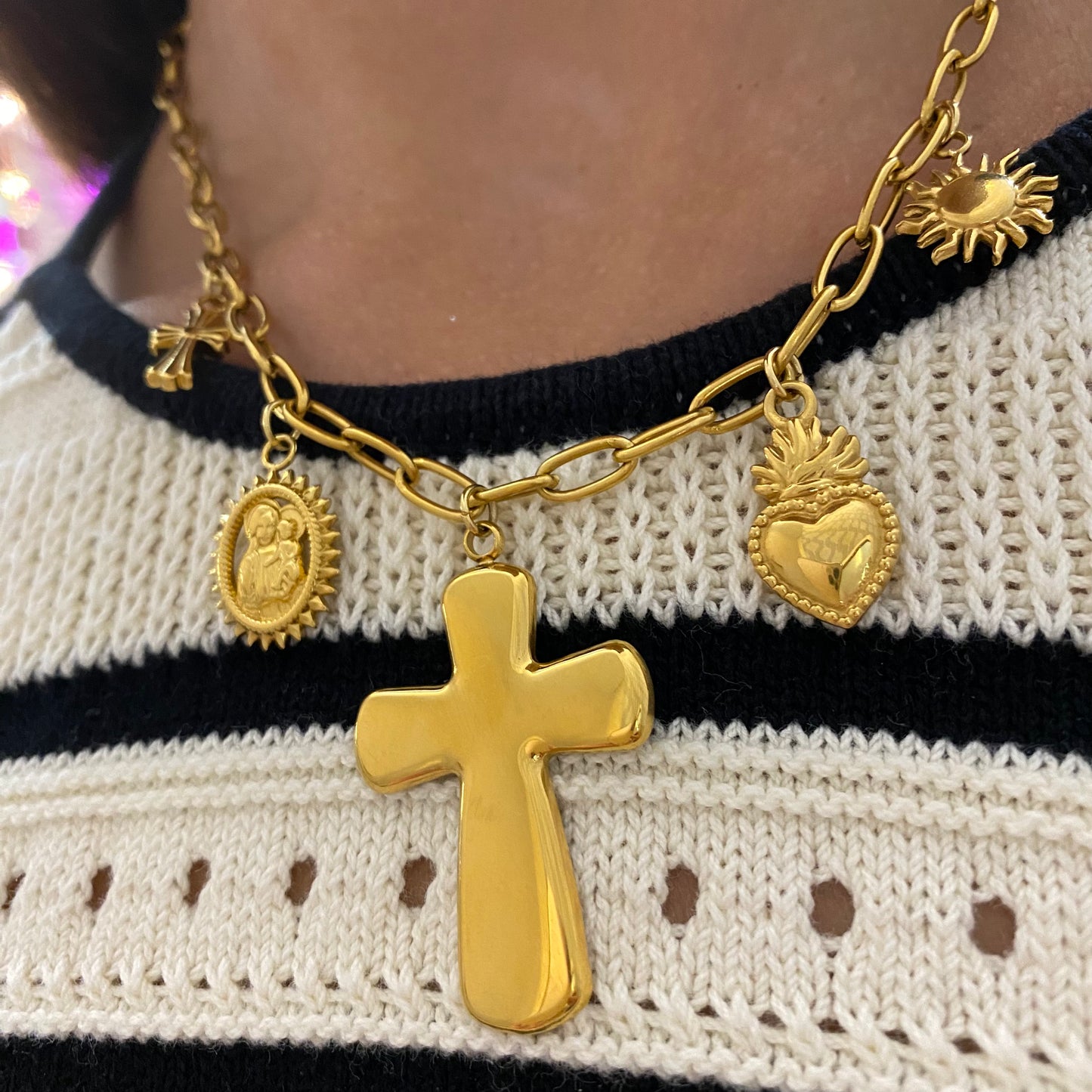 Collana cross jumbo