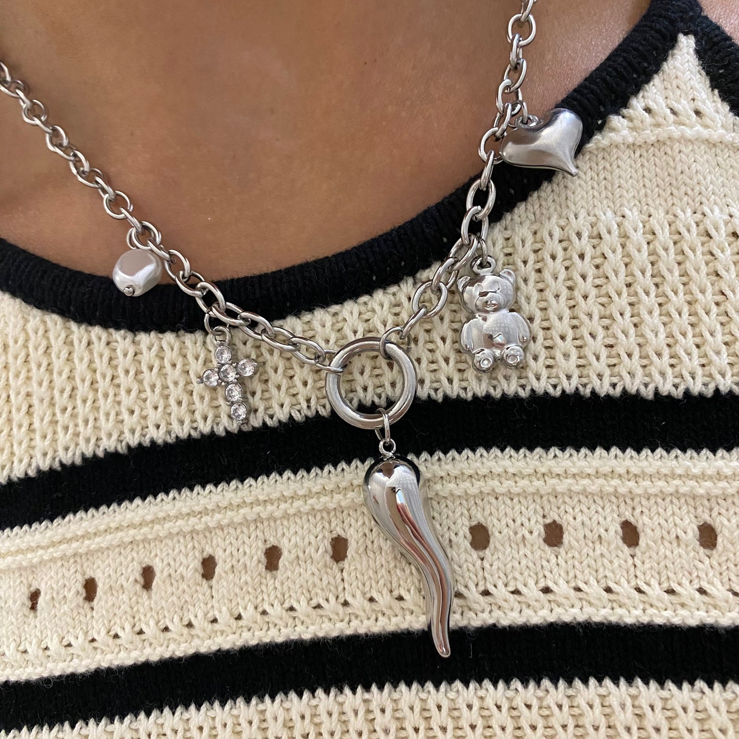 Collana lucky cornetto jumbo