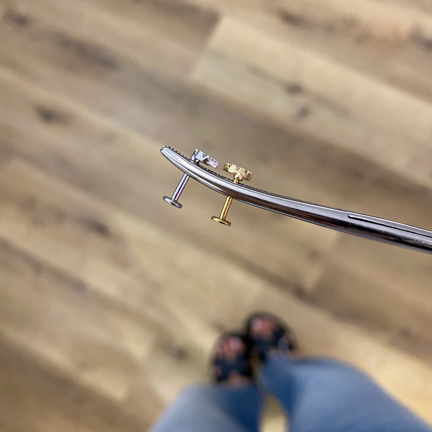 Piercing luna acciaio
