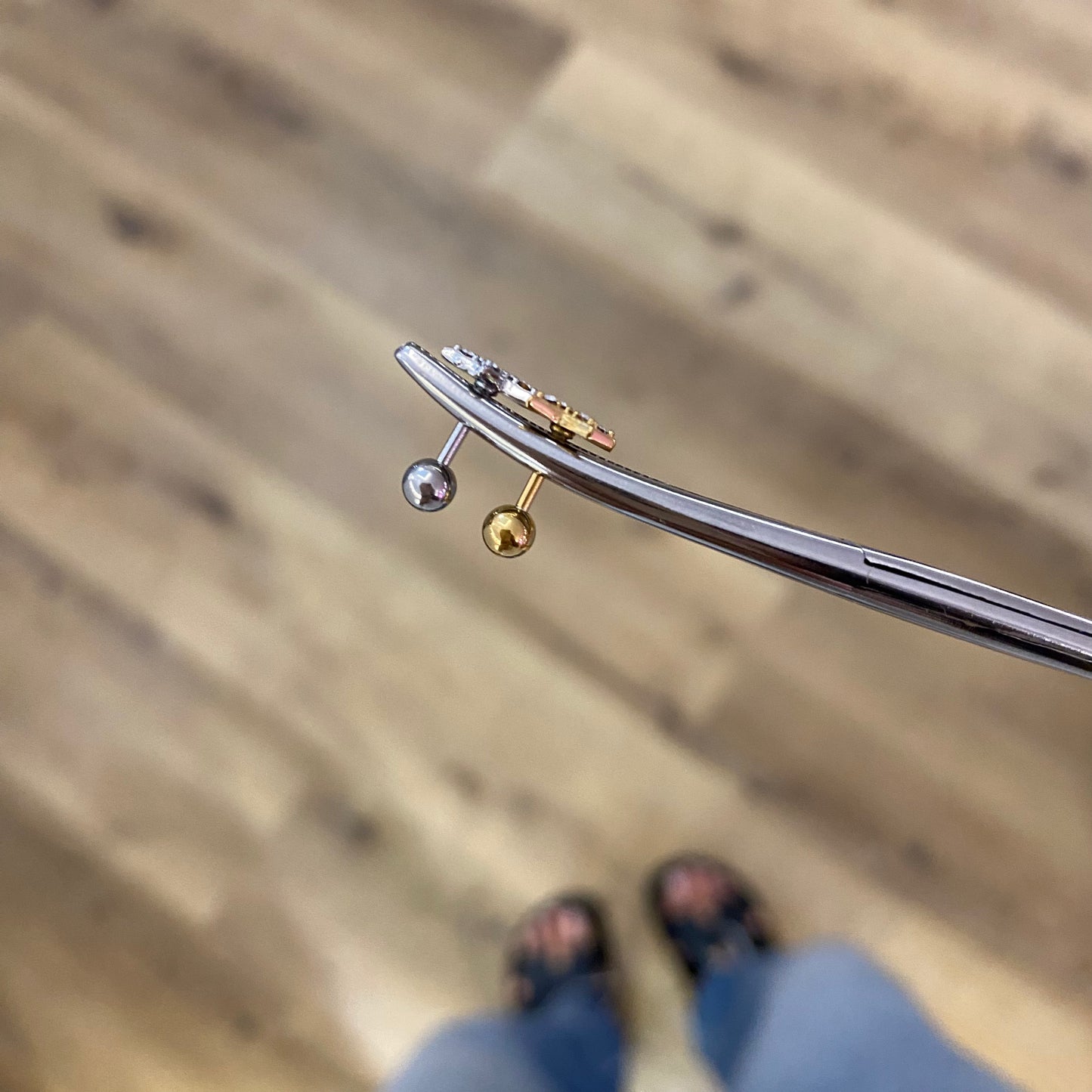 Piercing stella acciaio