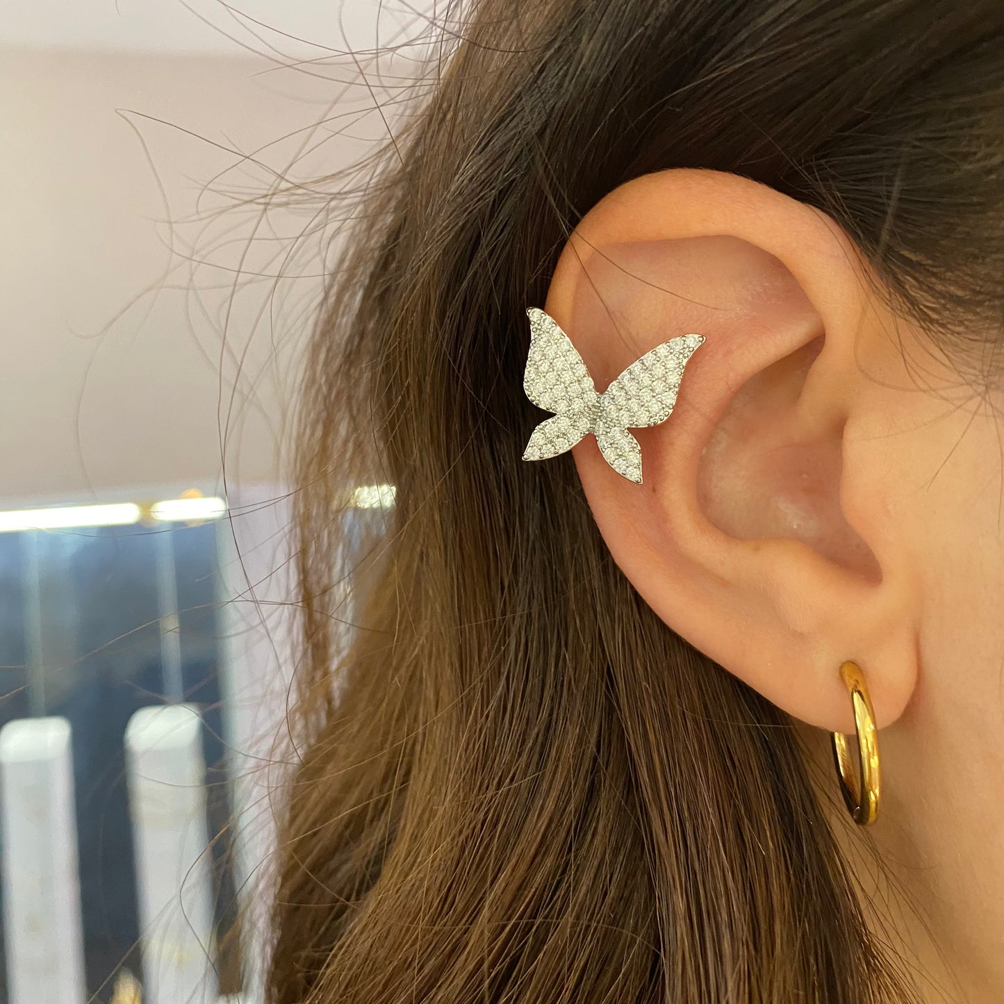 Ear cuff butterfly