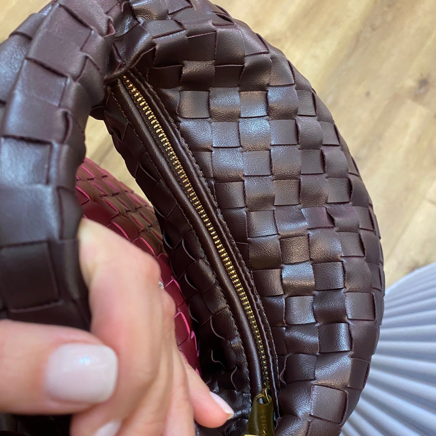 Borsa nodo intrecciata