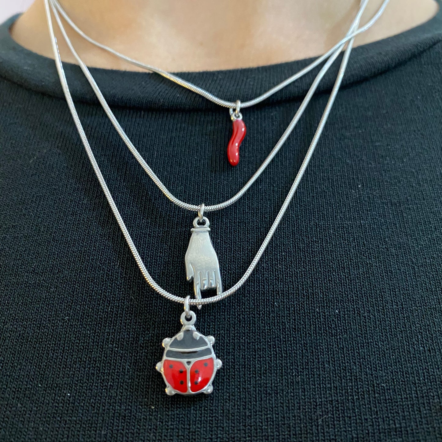 Collana lucky tris