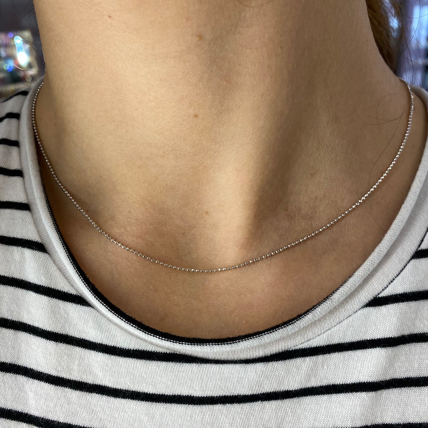 Collana diamantata acciaio