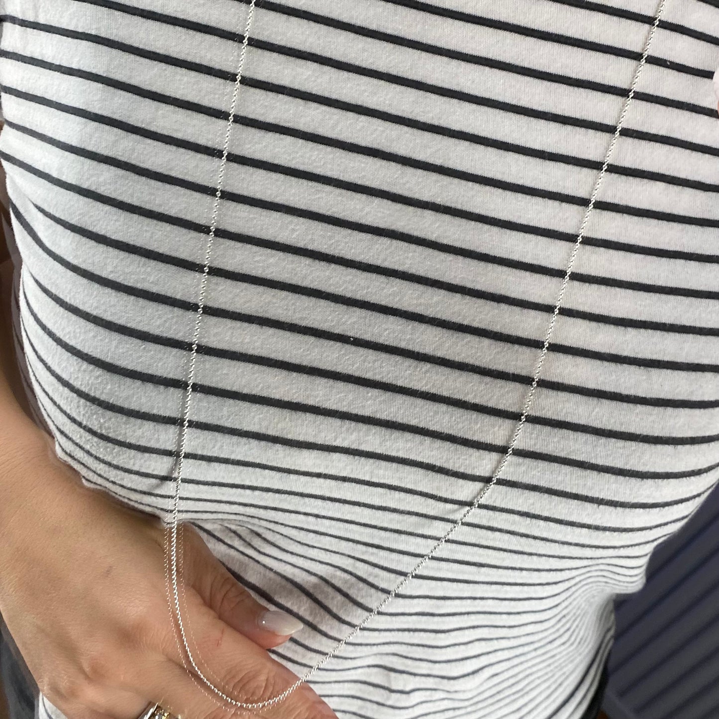 Collana diamantata big acciaio