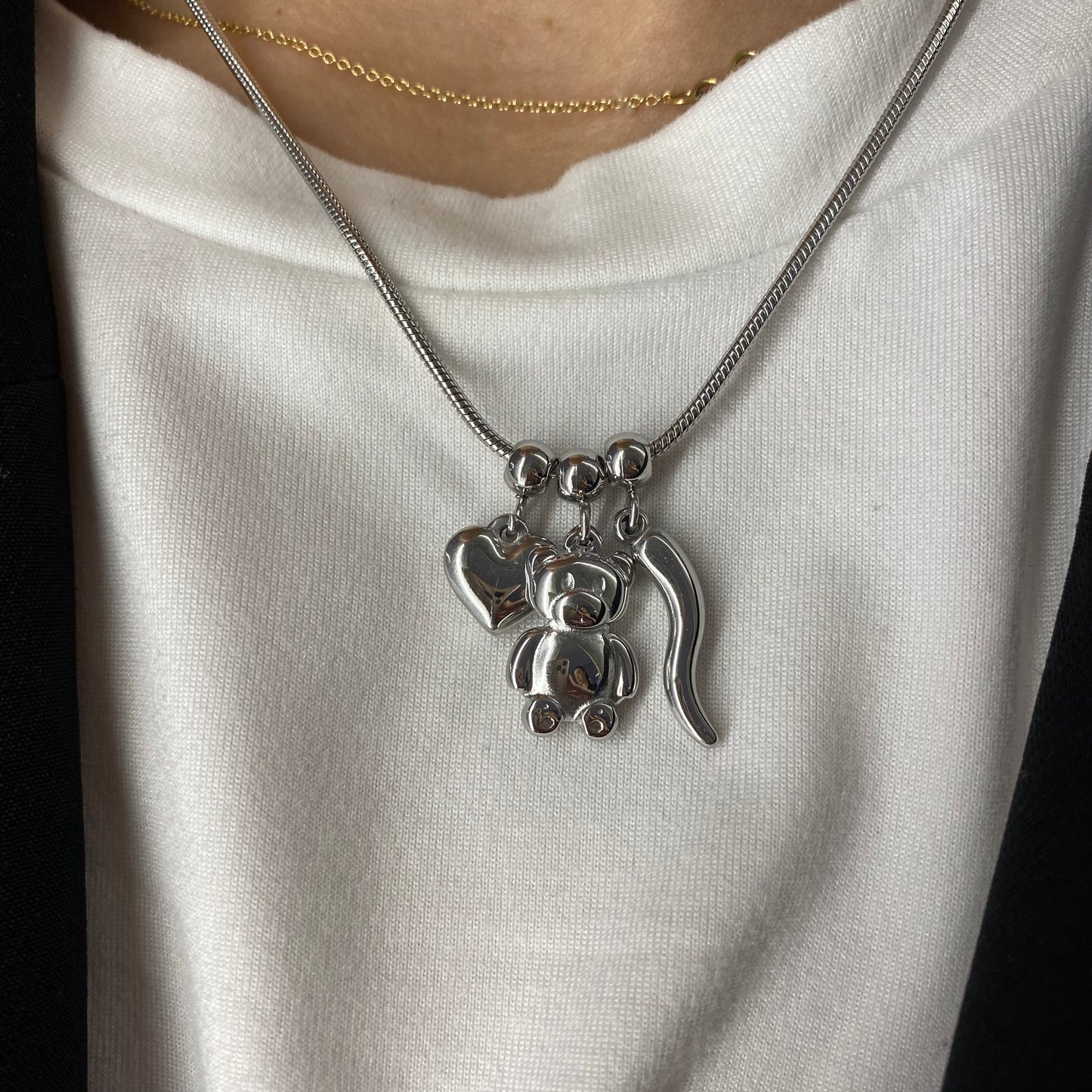 Collana orsetto portafortuna