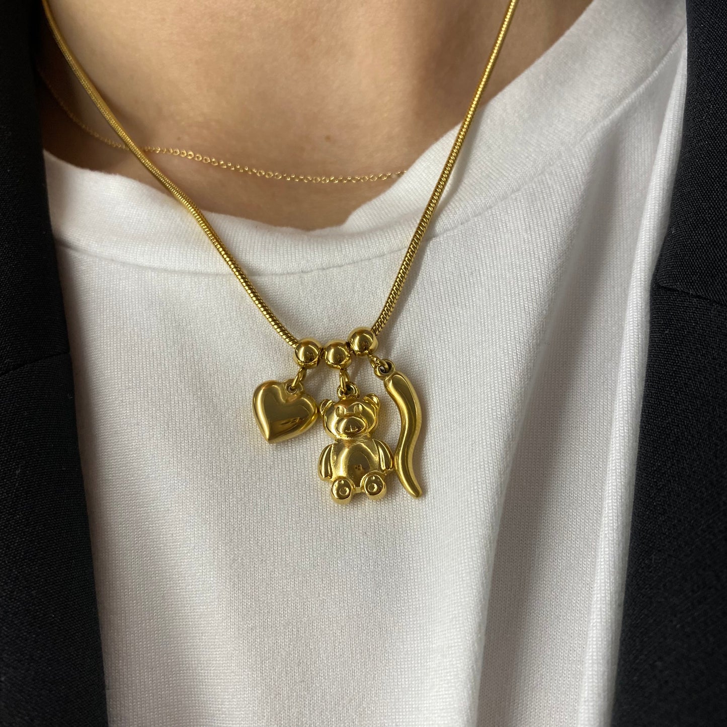 Collana orsetto portafortuna