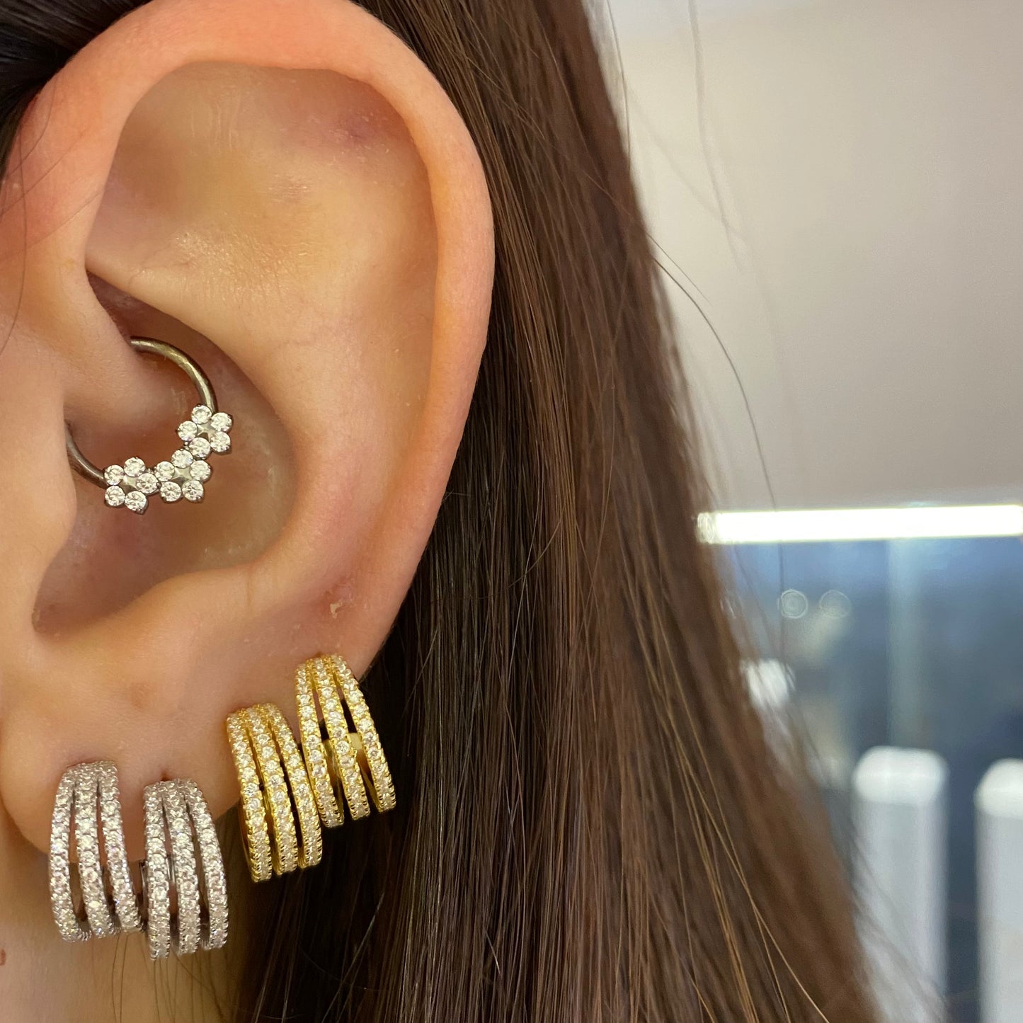 Cerchietti 3 file luxury