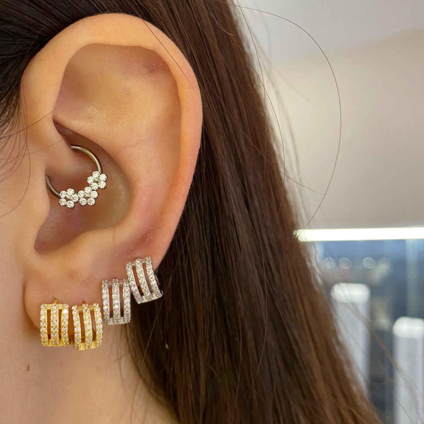 Cerchietti mini 3 file