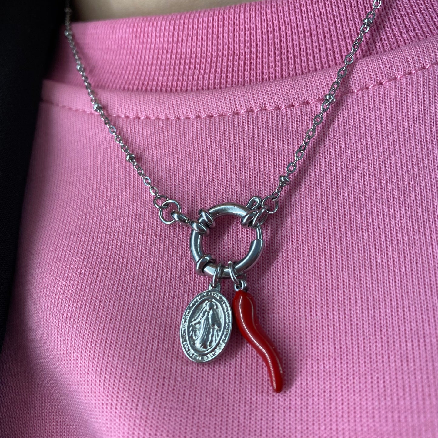 Collana lucky acciaio