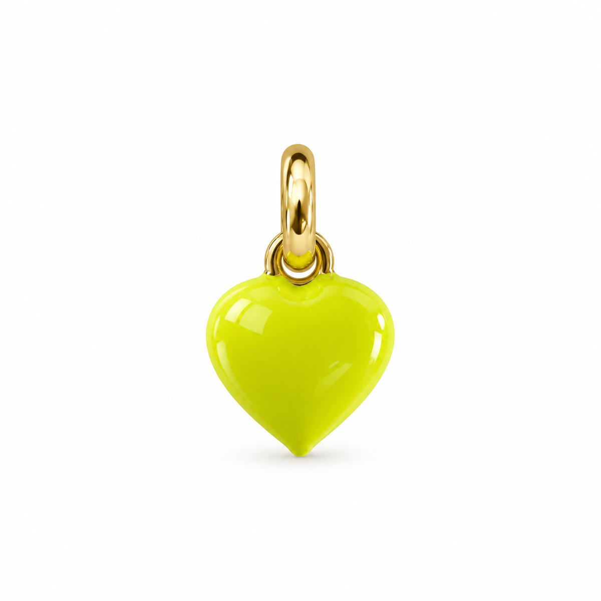 Cuoricino giallo fluo