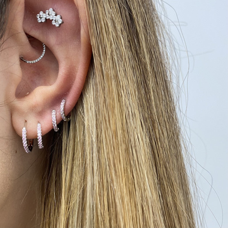 Cerchietto zirconato rosa