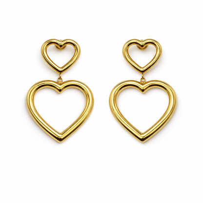 Orecchino doppio cuore