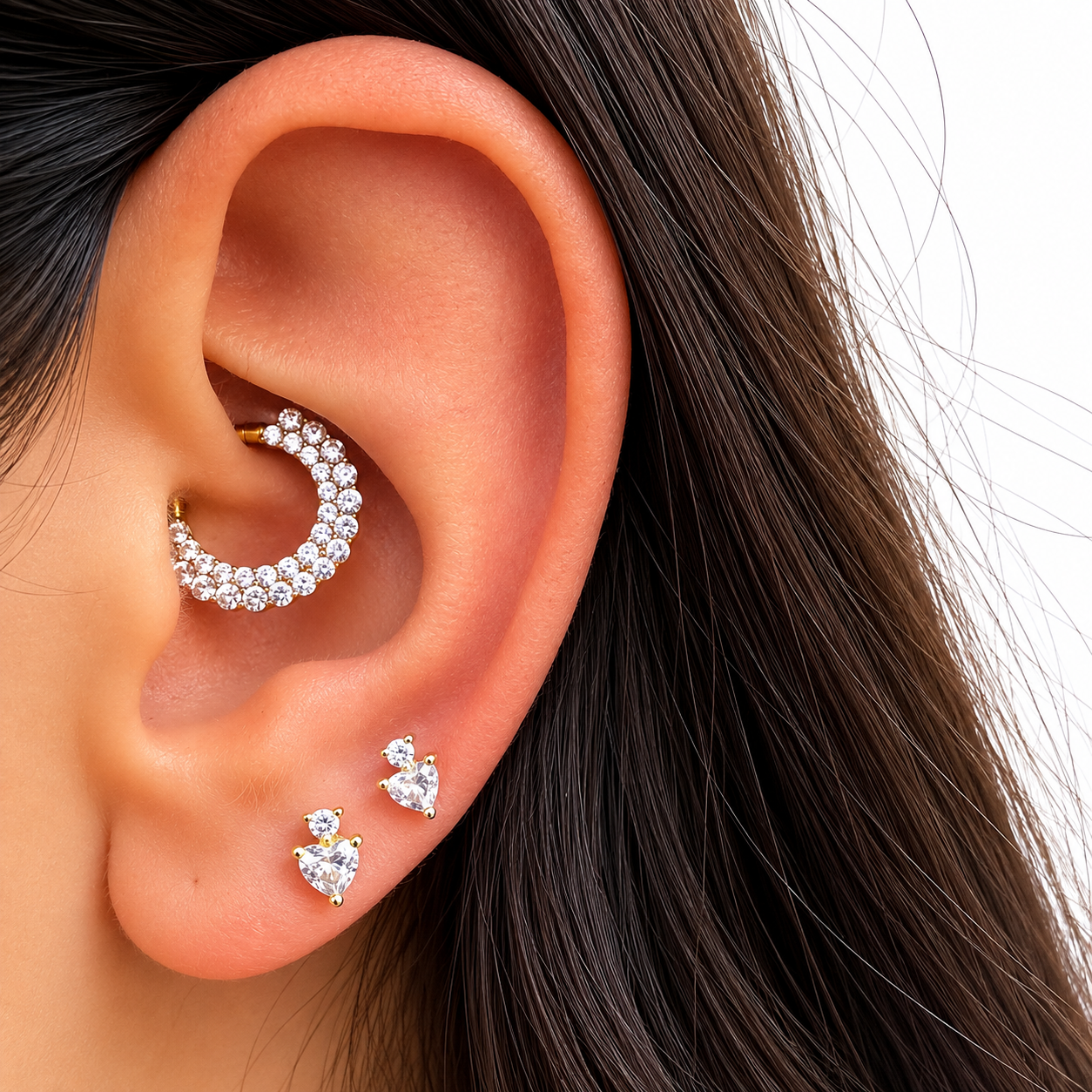 Piercing cuore e solitario