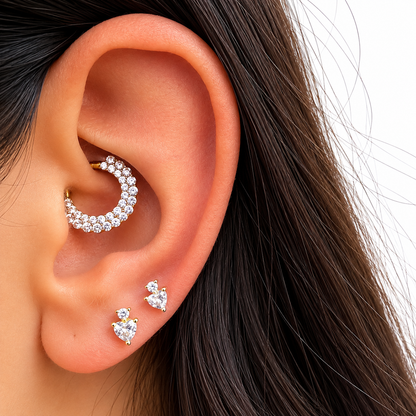 Piercing cuore e solitario