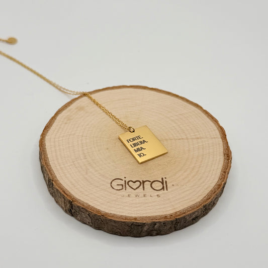 Collana piastrina personalizzata