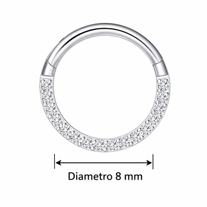 Piercing cerchietto zirconato