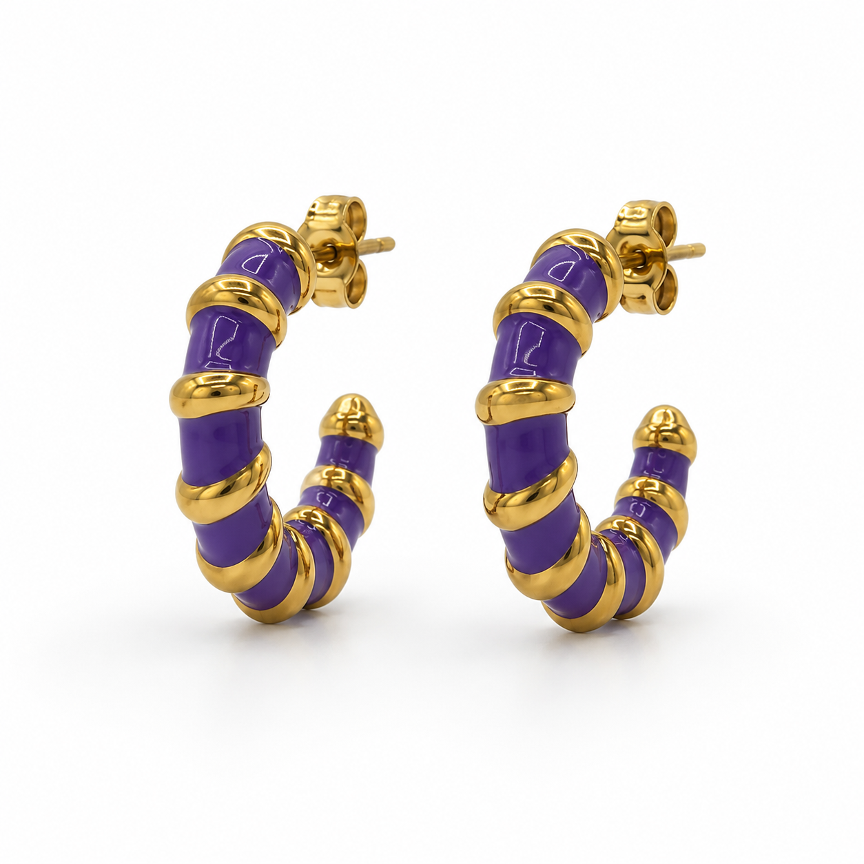 Cerchi spirale viola