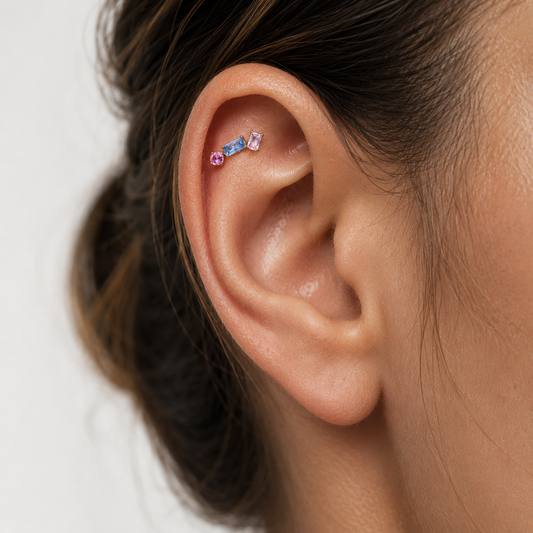 Piercing tris color