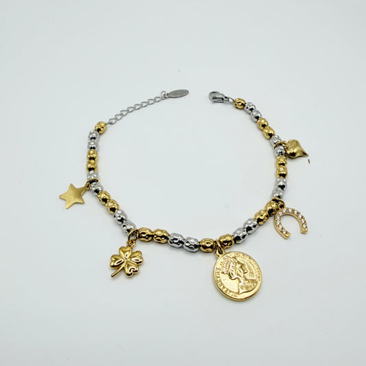 Bracciale silver gold