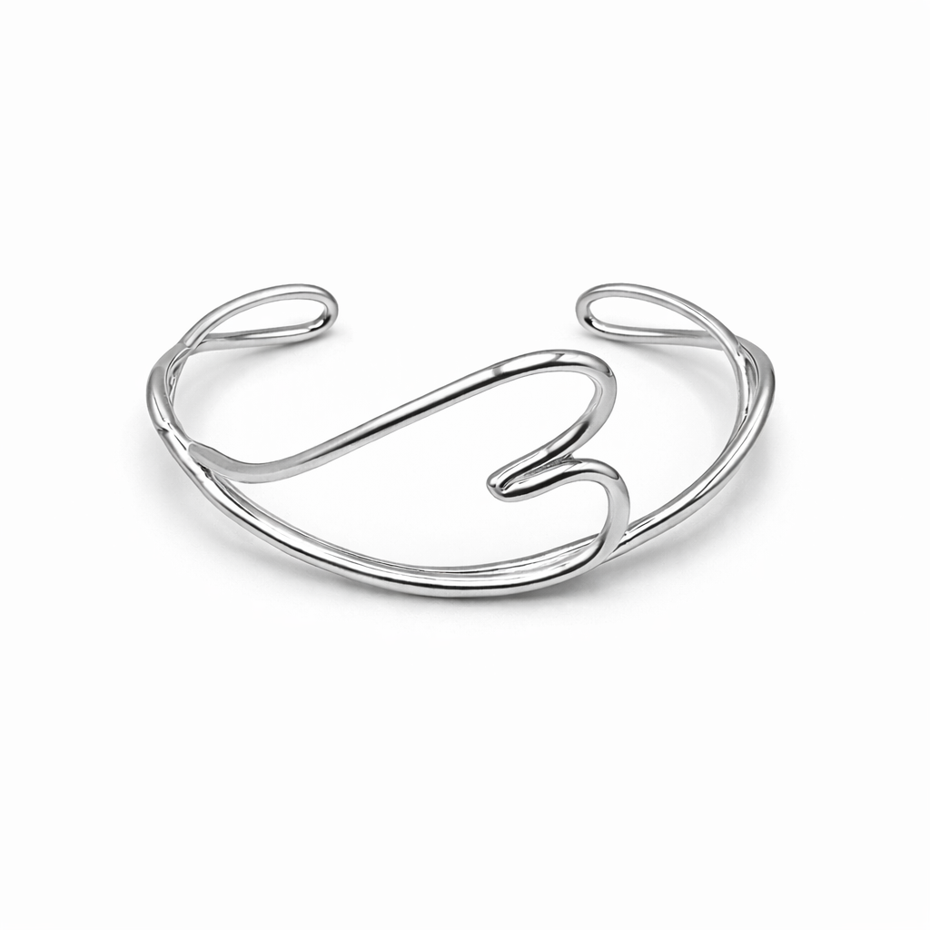 Bracciale cuore sagomato