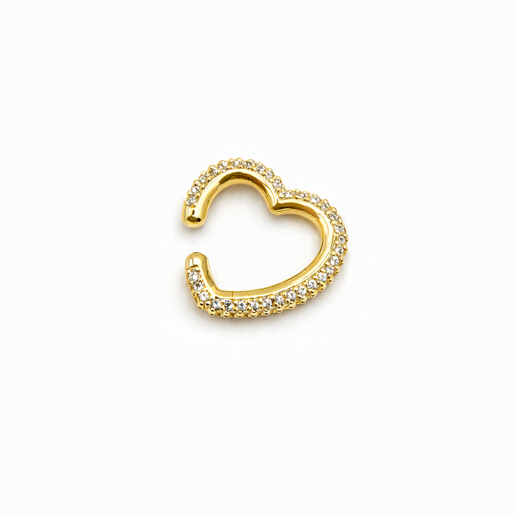 Era cuff cuore chunky zirconato