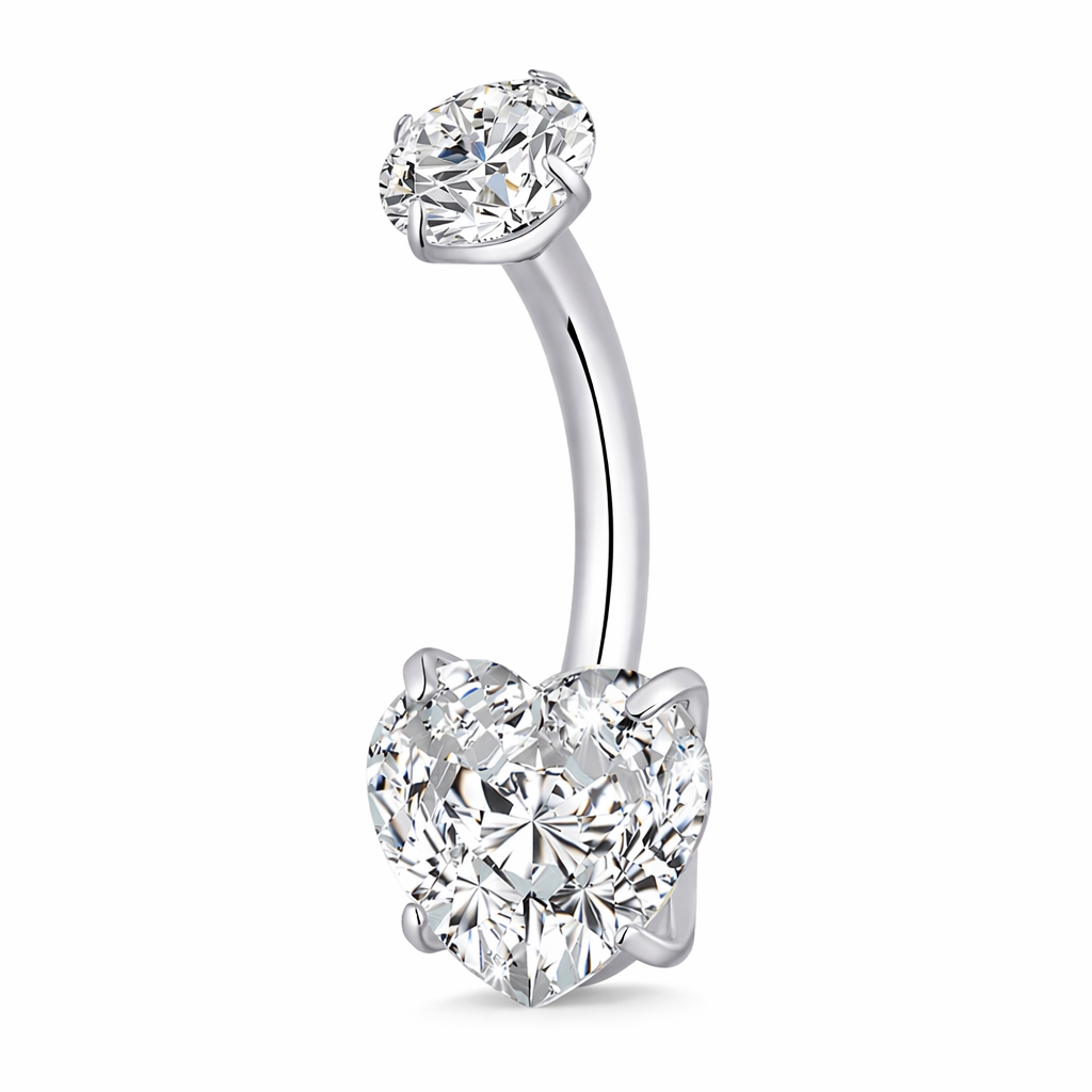 Piercing ombelico cuore