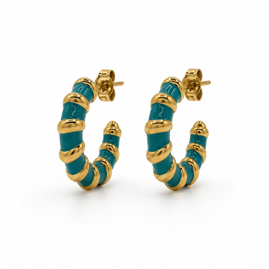 Cerchi spirale verde