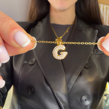 Collana lettera balloon