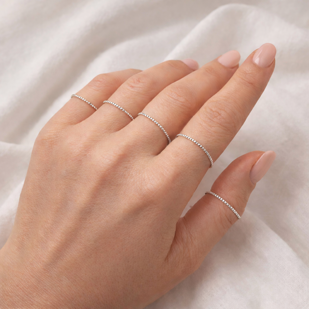 Set 5 fedine diamantate