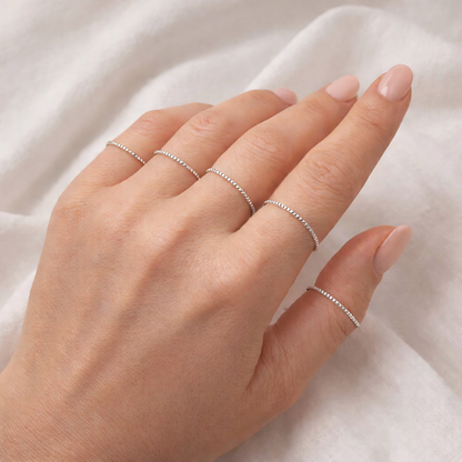 Set 5 fedine diamantate