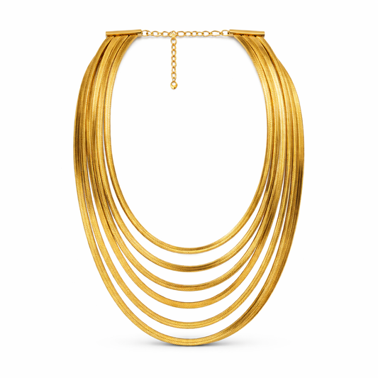 Collana multifilo snake