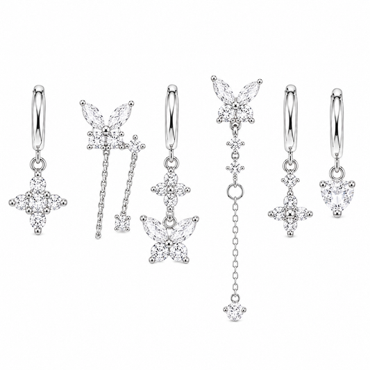 Settino farfalla silver