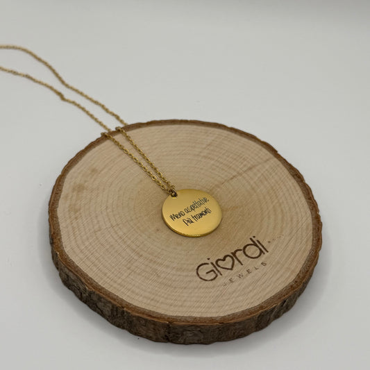 Collana tonda personalizzata