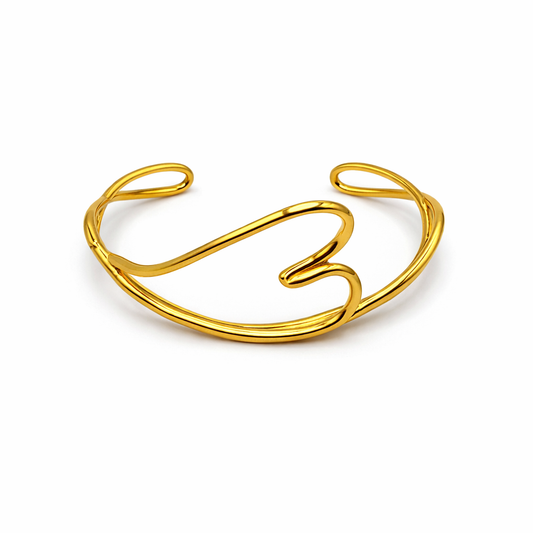 Bracciale cuore sagomato