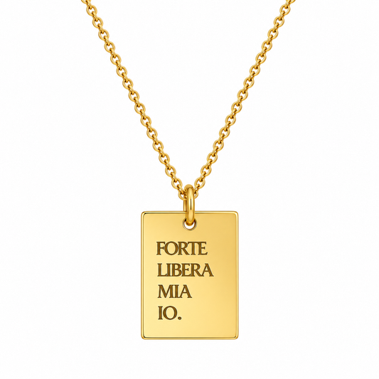 Collana piastrina personalizzata