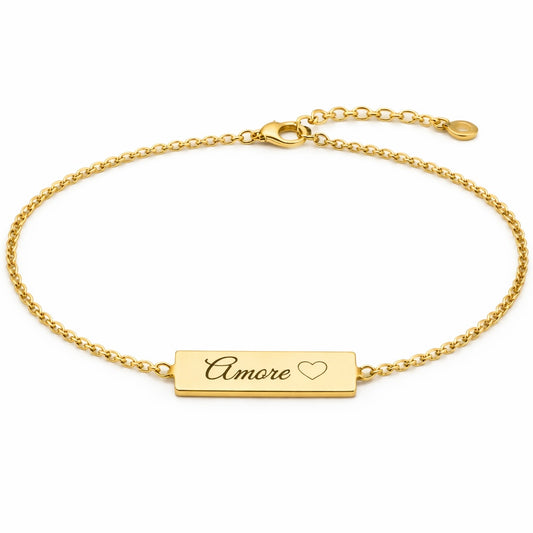 Bracciale piastrina personalizzato