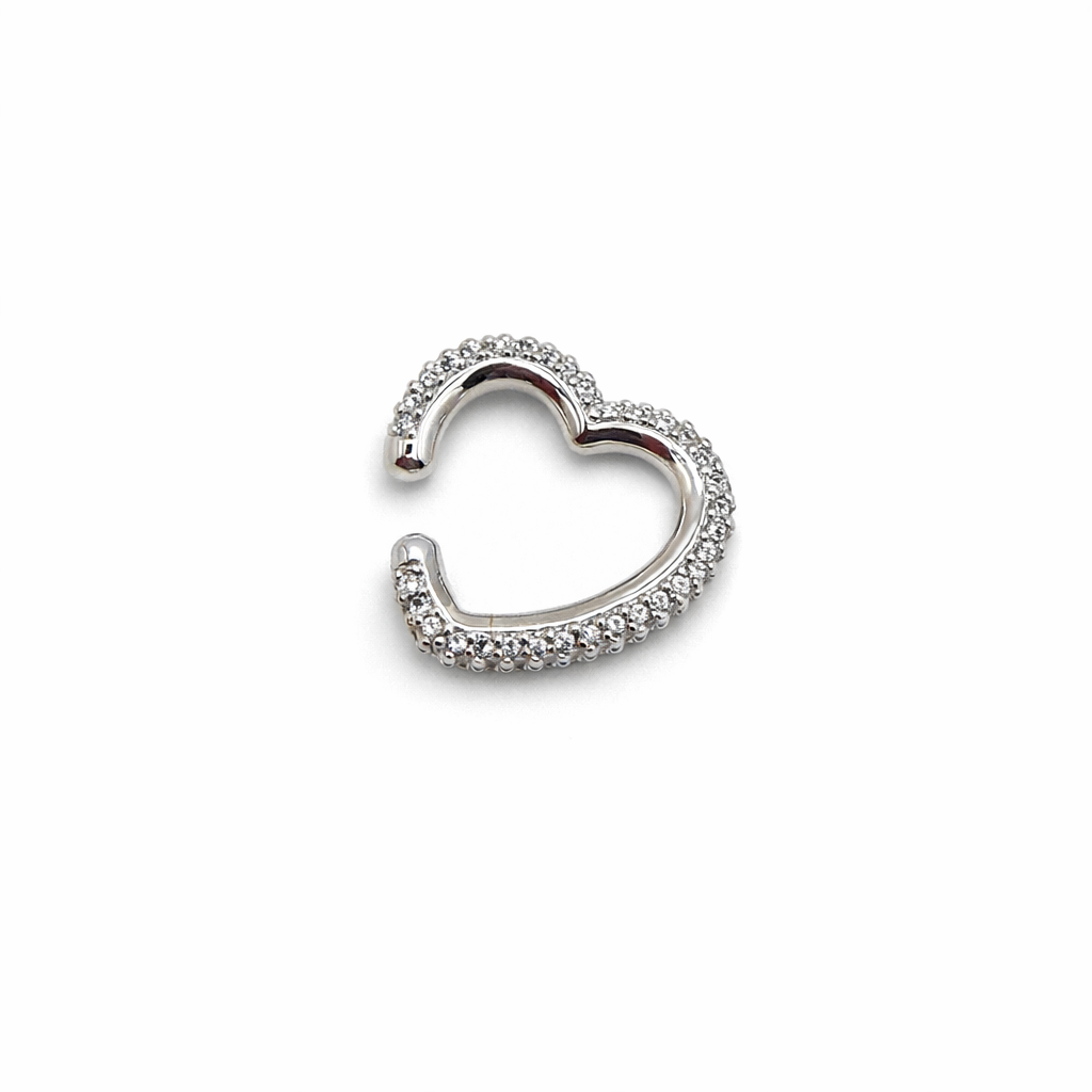 Era cuff cuore chunky zirconato