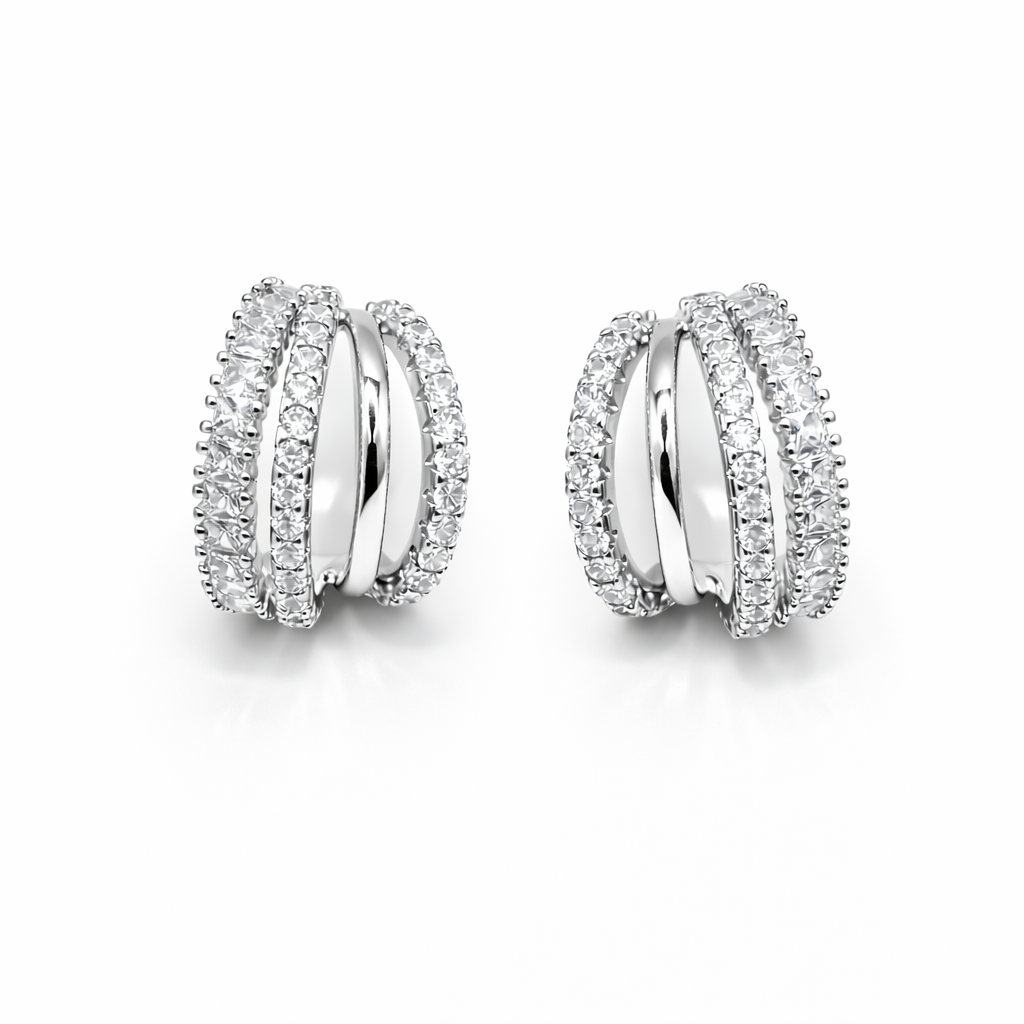 Orecchino multifilo luxury