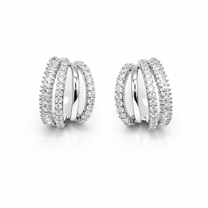 Orecchino multifilo luxury